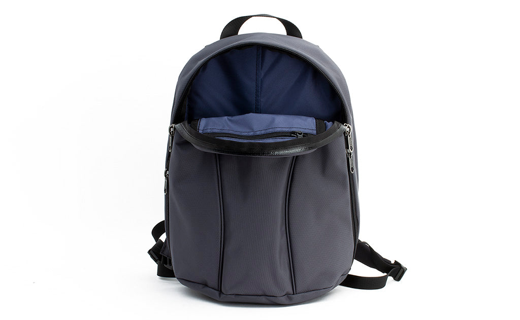 visible variant TB0107-GKDJ^^A reverse shot of the Luminary 12 in Nebulous Grey (medium grey) 525 Ballistic with a Dawn (blue-grey) 210 Ballistic.