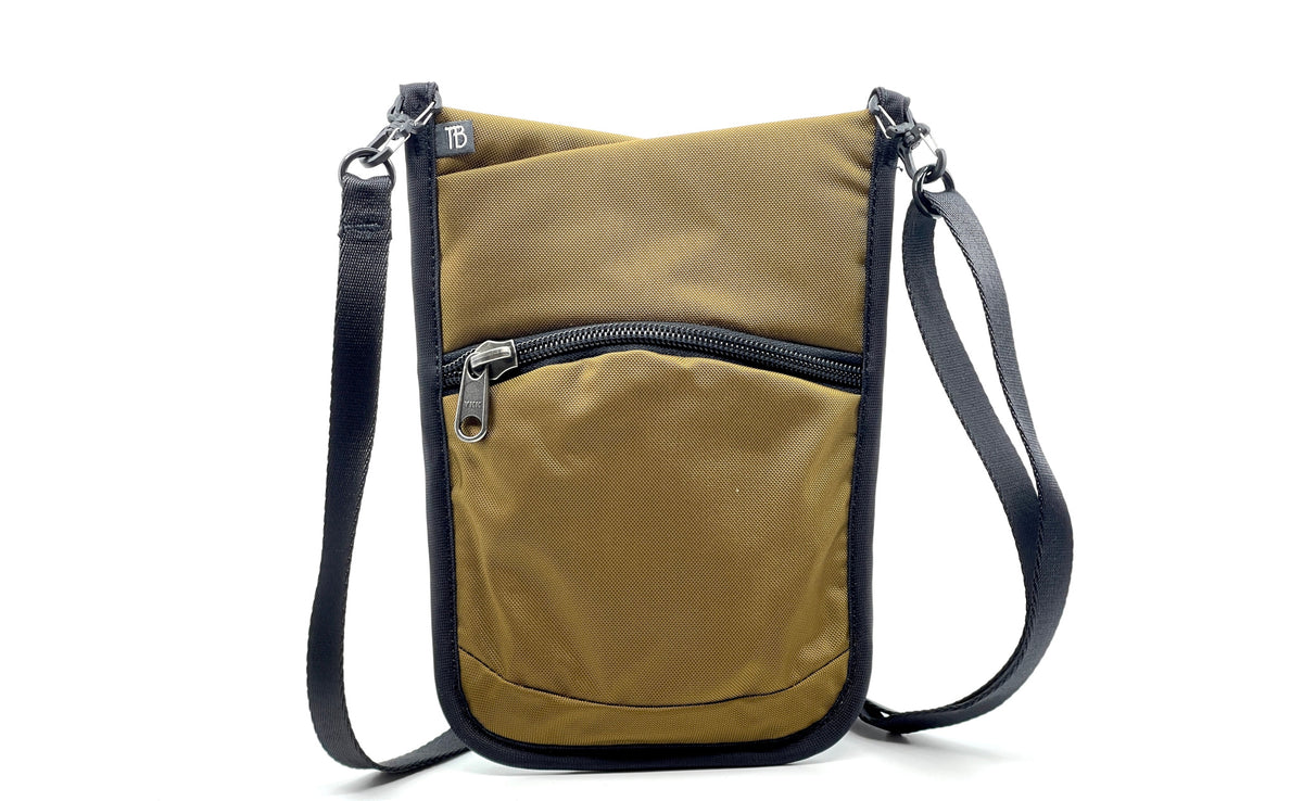 visible variant TB0930-CJ^^The front of the P.I.K.A. Pouch in Coyote (light brown) 210 Ballistic.
