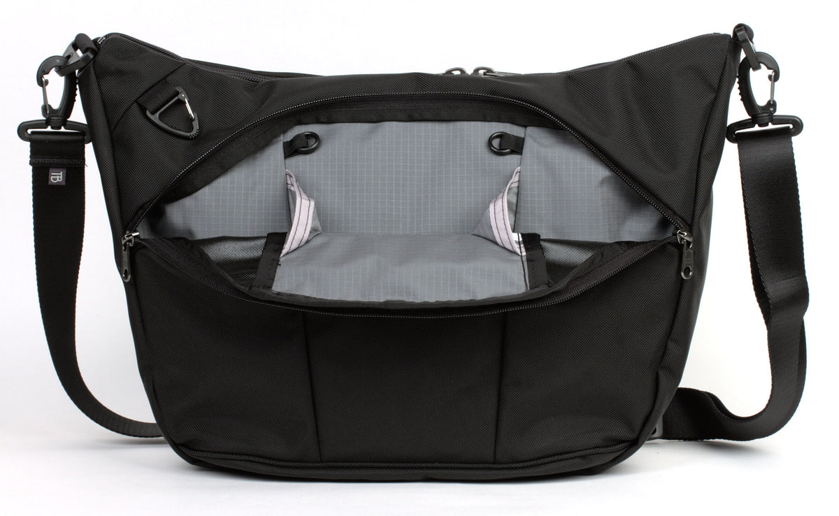 visible variant TB1405-BKGL^^Parental Unit in Black 525 Ballistic with a Mountain Grey interior..