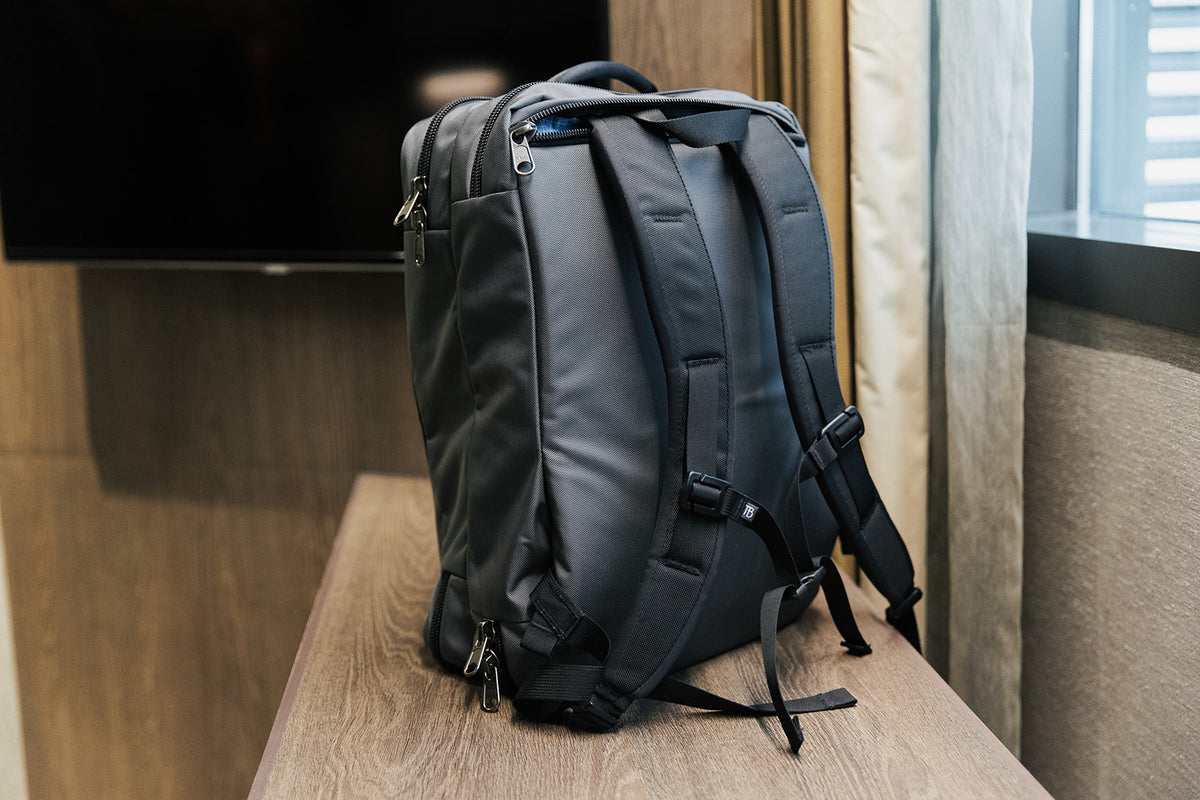 visible lifestyle^^Western Flyer with edgless shoulder straps out.