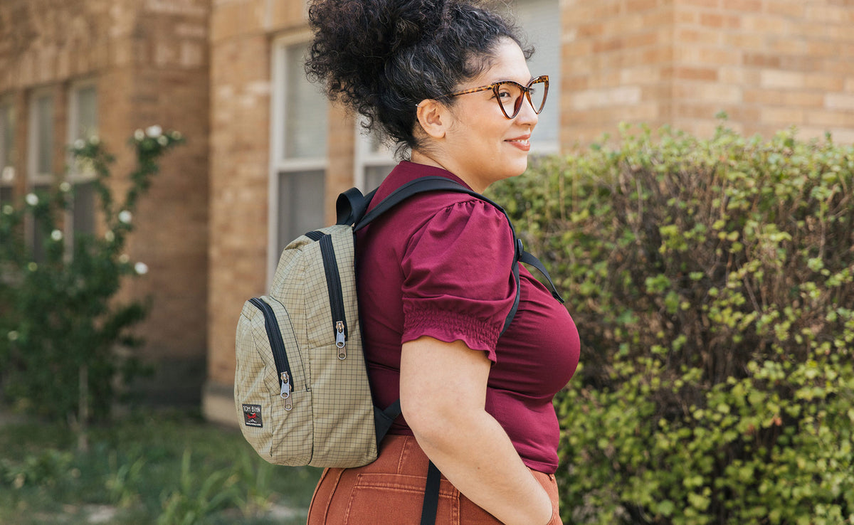 Person wearing the Paradigm from a side view